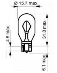 SCT GERMANY lemputė, papildomas stabdžių žibintas 202402